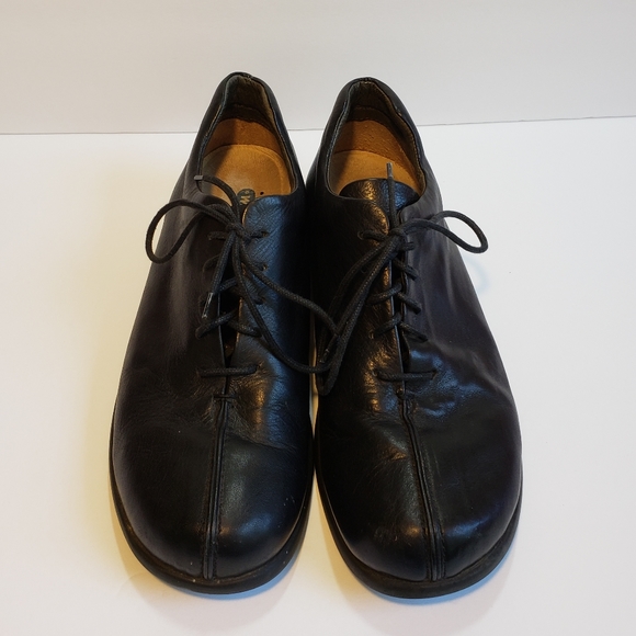Wolky Leather Black Laceup Tie Comfort Shoe Size 37 (US 6) Occupational EUC - Picture 2 of 10
